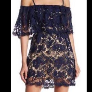 NWT**Romeo and Juliet Couture Navy Lace Dress
